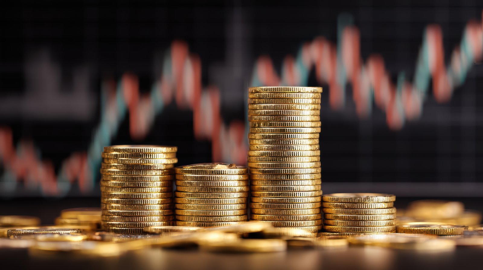 gold-coins-stacked-with-financial-chart-background-wealth-investment-concept